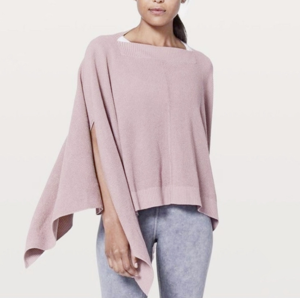 Lululemon forward flow cape knit top
